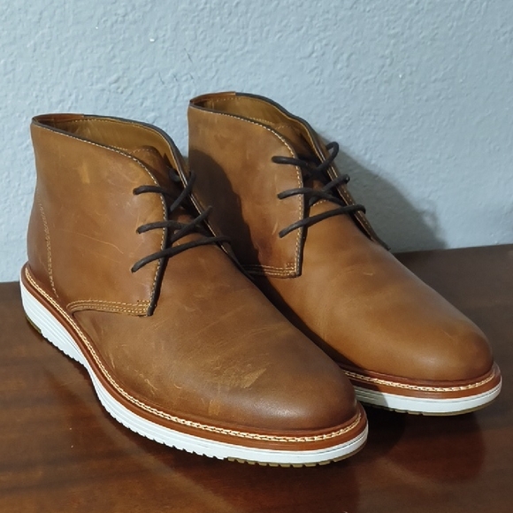Johnston Murphy Brown Leather Chukka Boots - Picture 5 of 5